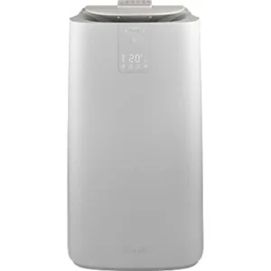 DELONGHI Pinguino PAC AP98 GentleJet, Wohlfühlklima, 3-in1: Kühlung, Entfeuchtung, Ventilation, sanfte Luftverteilung, leises mobiles Klimagerät Weiß/Elfenbeinweiß (Max. Raumgröße: 37,5 m², EEK: A+)