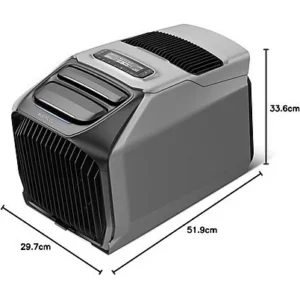ECOFLOW WAVE 3 Tragbares Klimagerät mit Zusatzakku Tragbare Klimaanlage Schwarz (Max. Raumgröße: 15 m², EEK: A++ -40%)