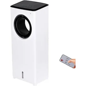 JUNG BLADELESS Aircooler Klimagerät mit Wasserkühlung, Inkl. Fernbedienung + Timer Weiß (Max. Raumgröße: 40 m², EEK: A+)
